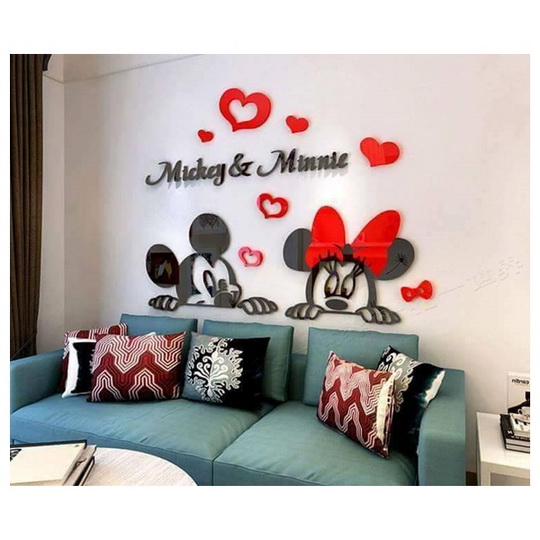 ไฟล์:63วัสดุอะคริลิคสีเงา Acrylic3dwall ลายมิกกี้มินนี่.jpg