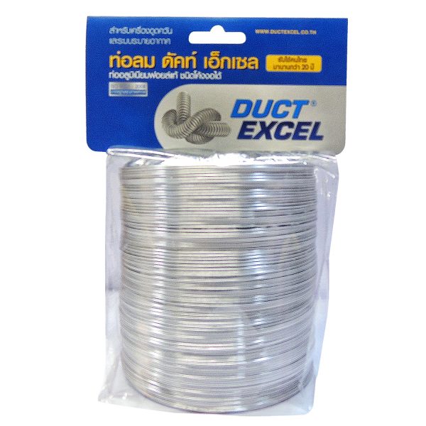 ไฟล์:ท่อลมอลูมิเนียมฟอยล์ ขนาด 4นิ้วx1.5เมตร Duct Excel.jpg